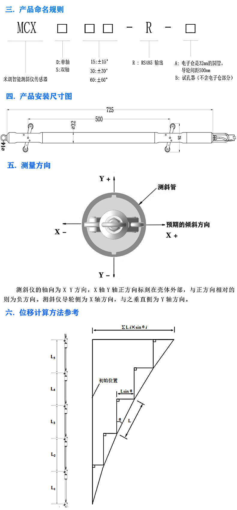 固定式測斜傳感器/測斜儀 固定式測斜傳感器/測斜儀